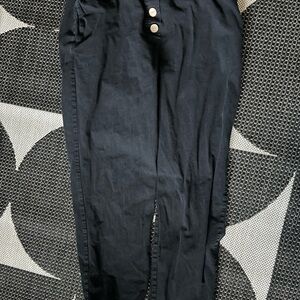 Women’s Black Button-Fly Pants